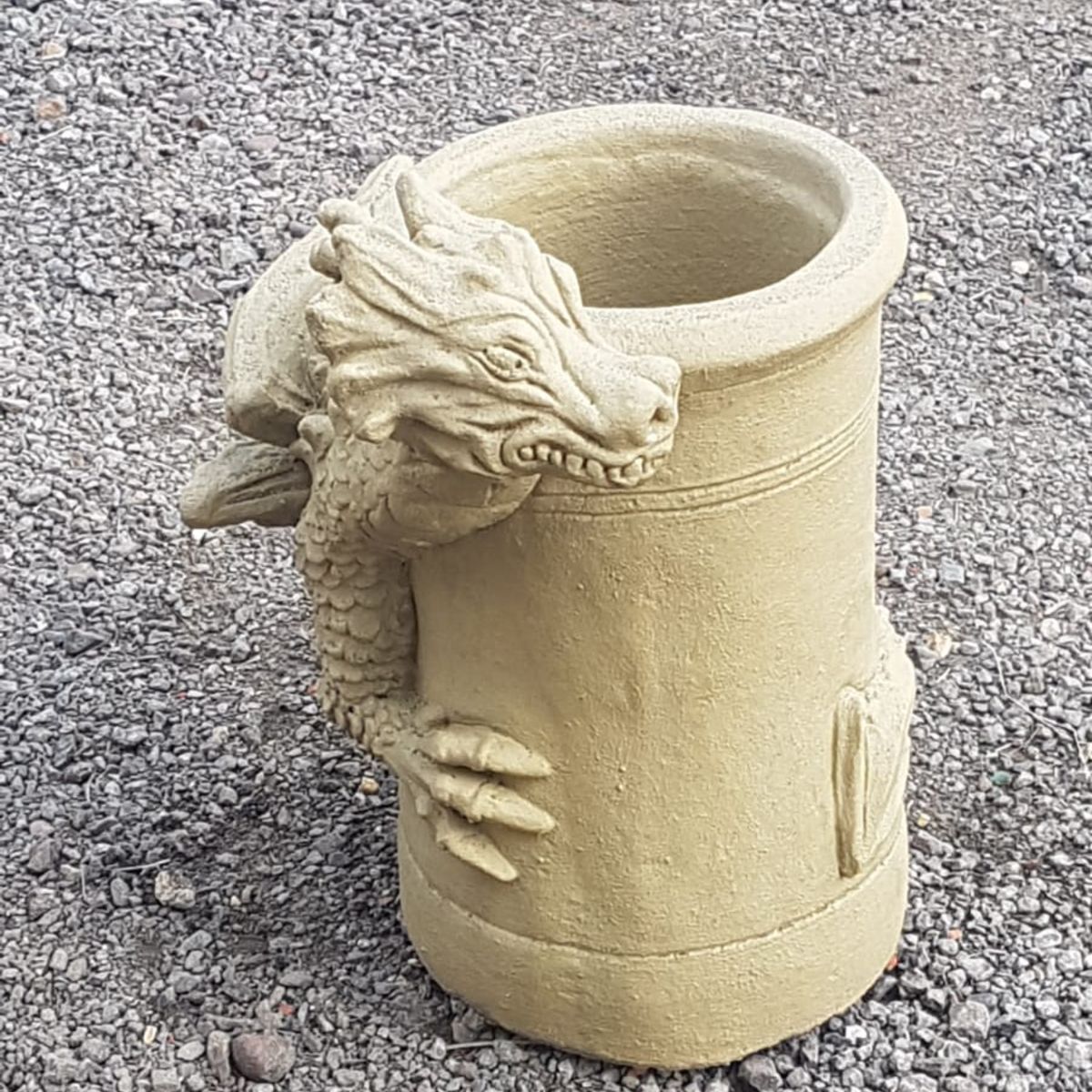 Smirk bathstone dragon chimney pot